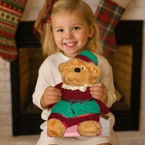 Vintage 1996 Berenstain Bears Sister Bear Plush Doll by Chosun Intl | 18” Toy